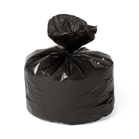 Trash Bag Medline 33 gal. 0.45 mil 33 X 39 Inch Black Flat Pack