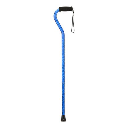 Offset Cane Nova Blue Wave Print