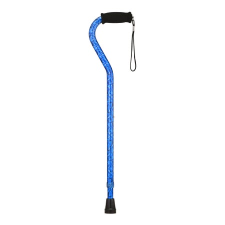 Offset Cane Nova Blue Wave Print