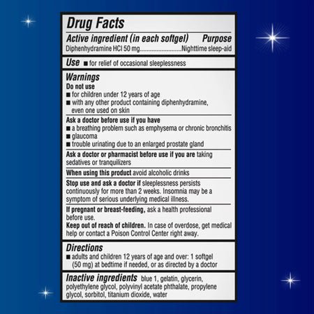 Sleep Aid Unisom® Sleepgels® 32 per Box Softgel 50 mg
