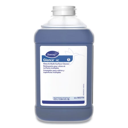Glass / Surface Cleaner Diversey™ Glance® HC Ammoniated Manual Pour Liquid 84.5 oz. Bottle Ammonia Scent NonSterile