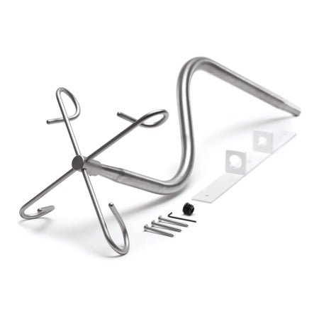 Wall Mounted IV Pole Wall Mount 4 Hooks Without Base