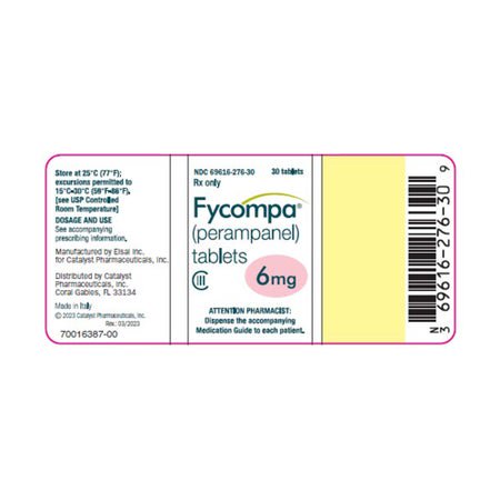 FYCOMPA® Perampanel 6 mg Tablet 30 Tablets