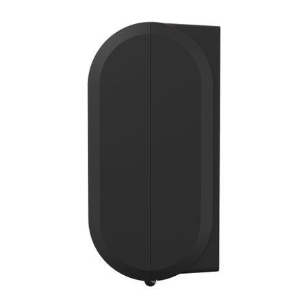 Toilet Paper Dispenser COMPACT® Black Manual Pull 4 Rolls Wall Mount