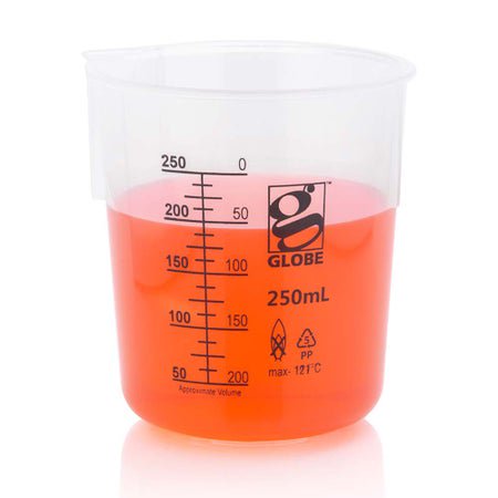 Laboratory Beaker Diamond® Essentials™ Griffin Low-Form Polypropylene 250 mL
