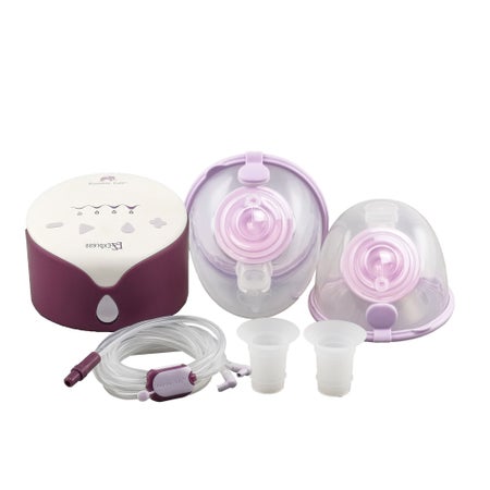 Double Electric Breast Pump with Go Cups Hands-Free Collection Cups Rumble Tuff® EZ Express-C