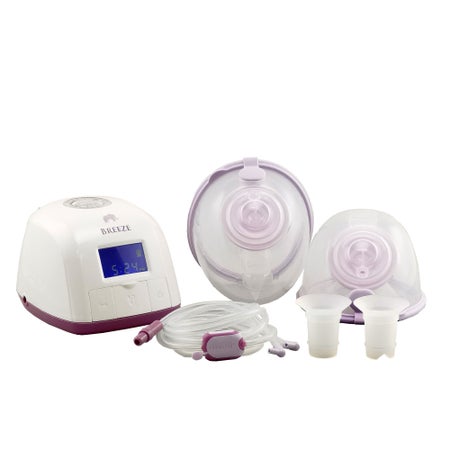 Double Electric Breast Pump with Go Cups Hands-Free Collection Cups Rumble Tuff® Breeze-C