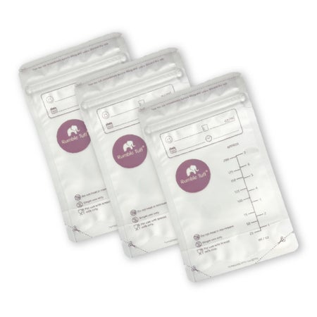 Breast Milk Storage Bag Rumble Tuff® 7 oz. Plastic Clear