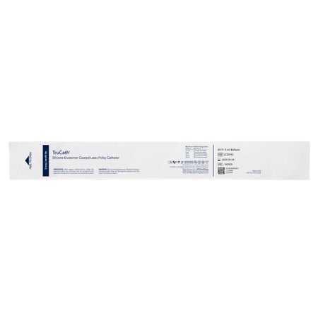 Foley Catheter TruCath® 2-Way Coude Tip 5 mL Balloon 24 Fr. Silicone Elastomer Coated Latex