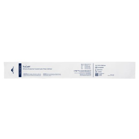 Foley Catheter TruCath® 3-Way Standard Tip 30 mL Balloon 18 Fr. Silicone Elastomer Coated Latex
