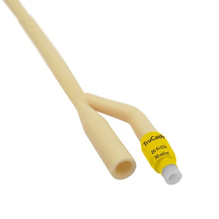 Foley Catheter TruCath® 2-Way Standard Tip 30 mL Balloon 20 Fr. Silicone Elastomer Coated Latex