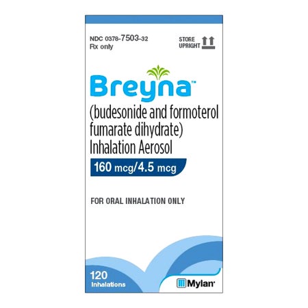 Budesonide / Formoterol Fumarate 160 mcg - 4.5 mcg Aerosol 120 Doses