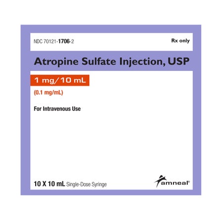 Atropine Sulfate, Preservative Free 0.1 mg / mL Injection 10 mL