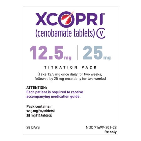XCOPRI® Titration Pack Cenobamate 12.5 mg / 25 mg Tablet 28 Tablets