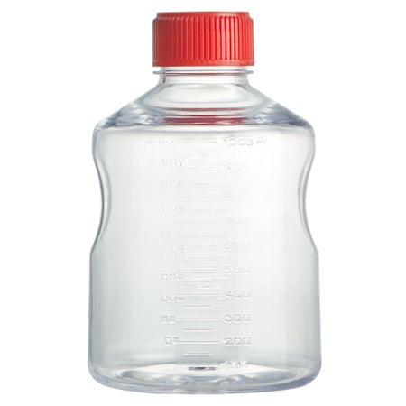 Solution Bottle Diamond® PureFlow™ Wide Mouth Polystyrene / HDPE Cap 1,000 mL (32 oz.)
