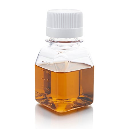Media Bottle Diamond® RealSeal™ Square PETG / HDPE 125 mL