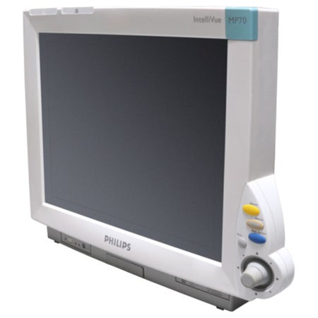 Refurbished Electrocardiograph Philips IntelliVue MP70 Battery Operated LCD Display Resting