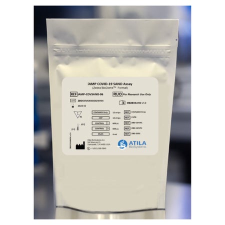 Molecular Reagent iAMP® COVID-19 SANO For Research Use Only For Real-time PCR System with FAM / HEX Fluorescence Channels 96 Tests