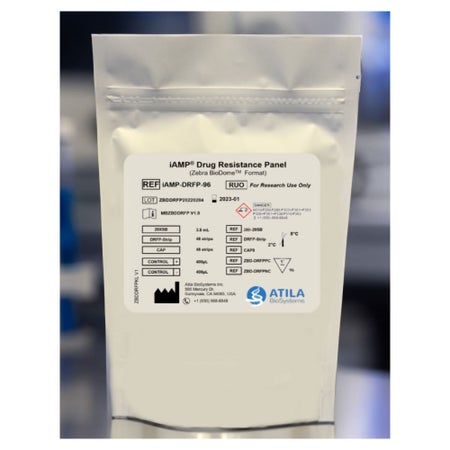 Molecular Reagent iAMP® Drug Resistance Panel For Research Use Only For Real Time PCR System with FAM / HEX / ROX / CY5 Fluorescence Channels 96 Tests
