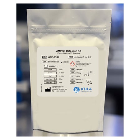 Molecular Reagent iAMP® Chlamydia Trachomatis (CT) Detection Kit For Research Use Only For Real Time PCR System with FAM / HEX Fluorescence Channels 96 Tests