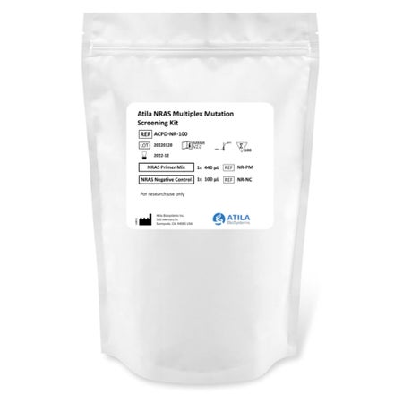 Molecular Reagent Atila NRAS Multiplex Mutation Screening Kit For Research Use Only For C1000 Touch Thermal Cycler with 96-Well / QX200 Droplet Digital PCR System / QIAcuity One 100 Tests