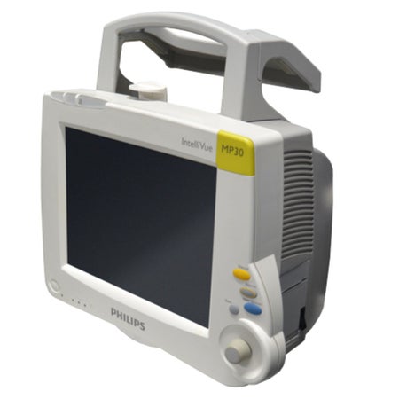 Refurbished Patient Monitor Philips IntelliVue MP30 Monitoring 12 Lead ECG, NIBP, SpO2, Terperature Battery Operated