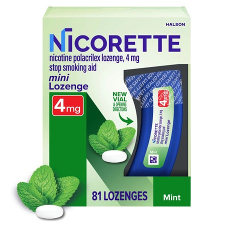 Stop Smoking Aid Nicorette® 4 mg Strength Lozenge