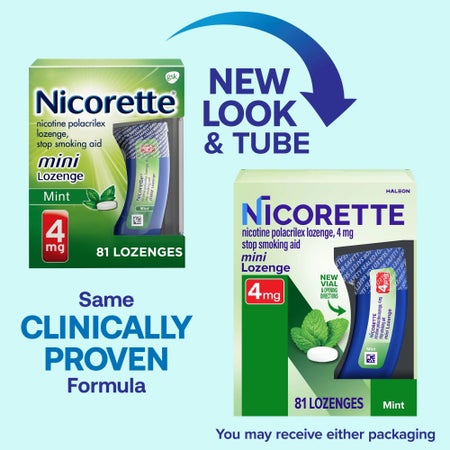 Stop Smoking Aid Nicorette® 4 mg Strength Lozenge