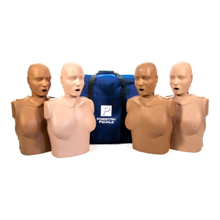CPR Mannequin Diversity Pack Prestan® Professional Female Torso with Head / Medium and Dark Skin Tones Female Adult