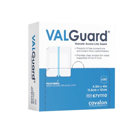 I.V. Specialty Dressing VALGuard® Film 4 X 4-1/2 Inch Sterile