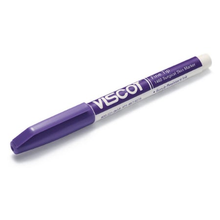 Skin Marker with Ruler and Labels Viscot® Gentian Violet Ink Sterile Full Size Regular Tip