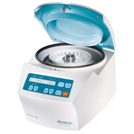 Microcentrifuge Package Mikro 185 24 Place Fixed Angled Rotor 14,000 RPM Max Speed, 18,845xG Max RCF