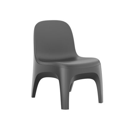 Crew Chair CorTech® Black Armless Polyethylene 300 lbs. Weight Capacity