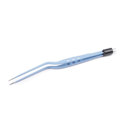 Bipolar Forceps Olsen® 7-1/2 Inch Length OR / Surgical Grade Stainless Steel NonSterile NonLocking Thumb Handle Straight 1.5 mm Wide Tips