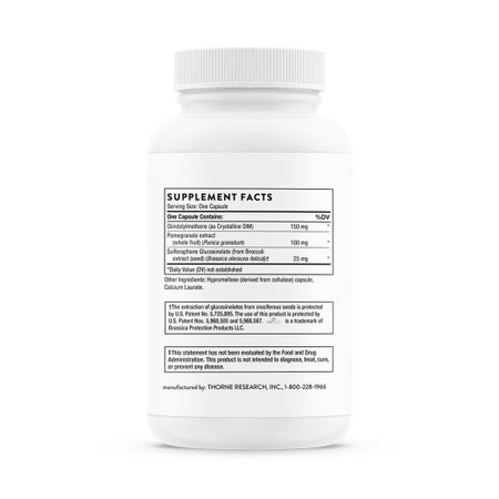 Dietary Supplement THORNE® Hormone Advantage Broccoli Extract (Sulforaphane glucosinolate) 25 mg Strength Capsule 60 per Bottle