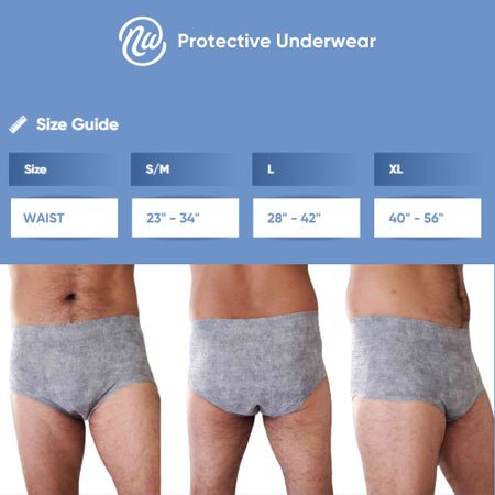 Absorbent Underwear Nexwear Pull On Adult X-Large Male Disposable Moderate Absorbency