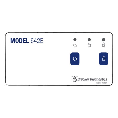 Front Panel Label For Drucker 642E Centrifuge