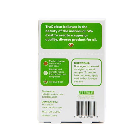 Adhesive Strip Tru-Colour® Fabric Olive 1 X 3 Inch Sterile