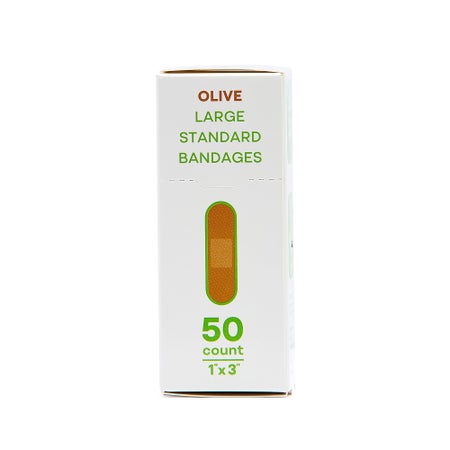Adhesive Strip Tru-Colour® Fabric Olive 1 X 3 Inch Sterile