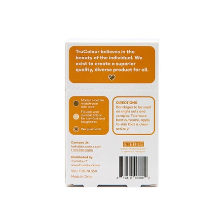 Adhesive Strip Tru-Colour® Fabric Brown 1 X 3 Inch Sterile