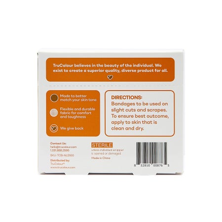 Adhesive Strip Tru-Colour® Fabric Brown 1 X 3 Inch Sterile