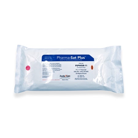 Surface Disinfectant Cleaner Pharma-Sat Plus™ Premoistened Cleanroom Manual Pull Wipe 50 Count Soft Pack Alcohol Scent Sterile