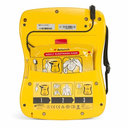 AED Unit Semi-Automatic Defibtech Lifeline™ Electrode Pads Contact Battery Operated LCD Display
