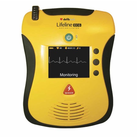 AED Unit Semi-Automatic Defibtech Lifeline™ Electrode Pads Contact Battery Operated LCD Display