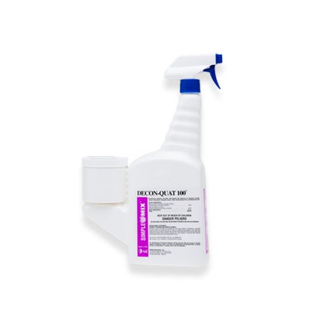 Surface Disinfectant Cleaner DECON-QUAT® 100 SimpleMix Ready to Mix System Liquid 16 oz. Bottle Scented Sterile