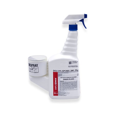 Surface Disinfectant Cleaner DECON-SPORE® 200 Plus Peroxide Based SimpleMix Ready to Mix System Liquid 16 oz. Bottle Scented Sterile
