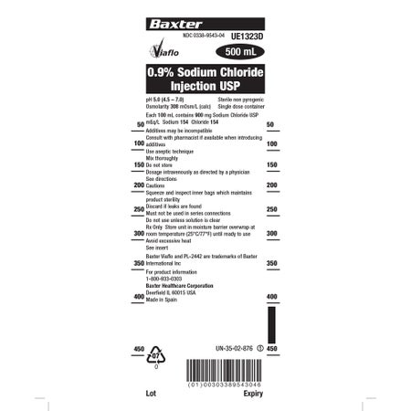 Sodium Chloride 0.9% IV Solution 500 mL