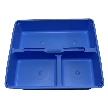 3 Compartment Prep Tray 9.56 X 9.94 X 1.94 Inch, Nonsteril For Procedure Kits