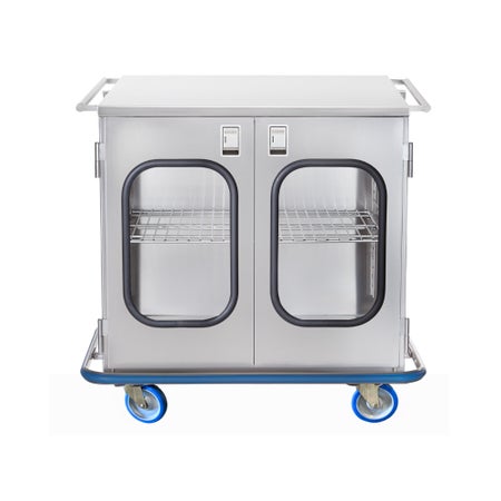 Medical Cart Stainless Steel Frame 42 x 40-1/2 x 29 Inch Silver