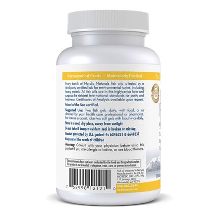 Dietary Supplement Nordic Naturals® ProOmega Softgel 60 per Bottle